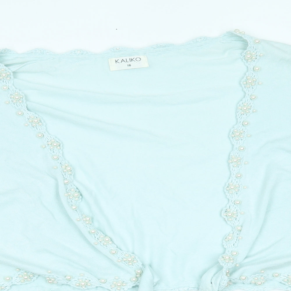 Kaliko Womens Blue   Cardigan Jumper Size 16