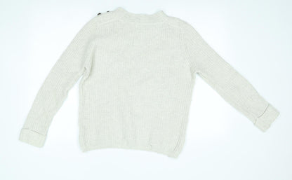 Womens UK Size 12 NEXT Grey Pullover Jumper