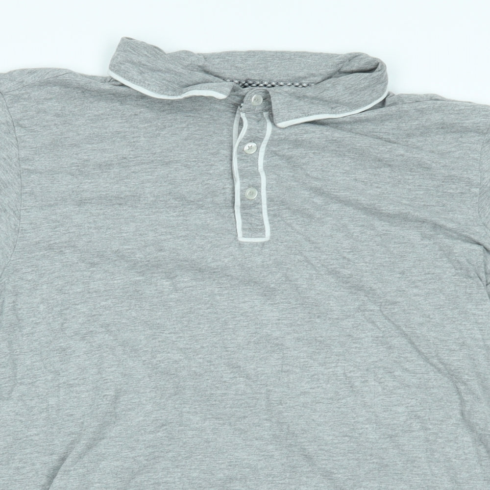 Industrialise Mens Grey    Polo Size L