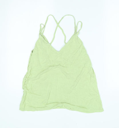 Womens UK Size 12 New Look Green Basic Tank