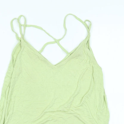 Womens UK Size 12 New Look Green Basic Tank