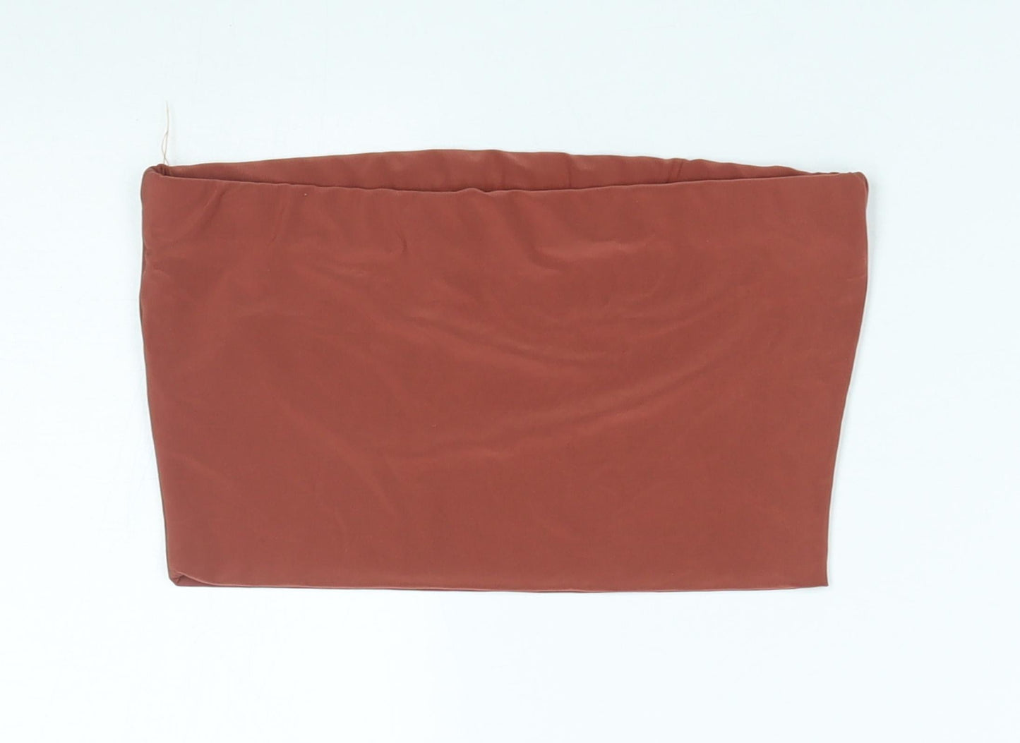 PRETTYLITTLETHING Womens Brown   Cropped Tank Size 6  - boob tube