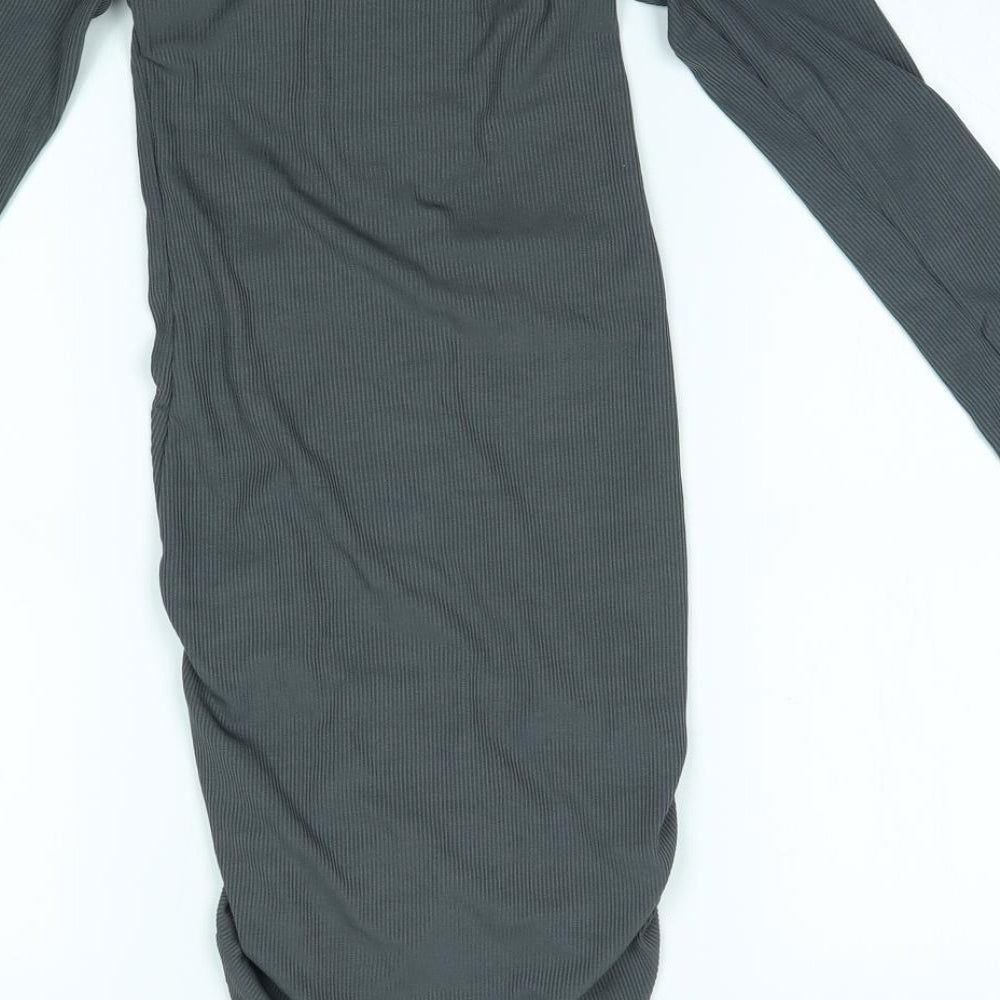 PRETTYLITTLETHING Womens Grey   Bodycon  Size 6