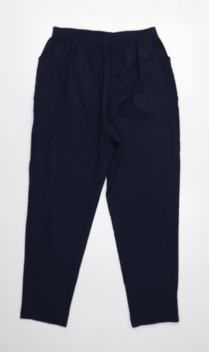 Womens UK Size 12 Preworn Regular Fit  Blue Trousers