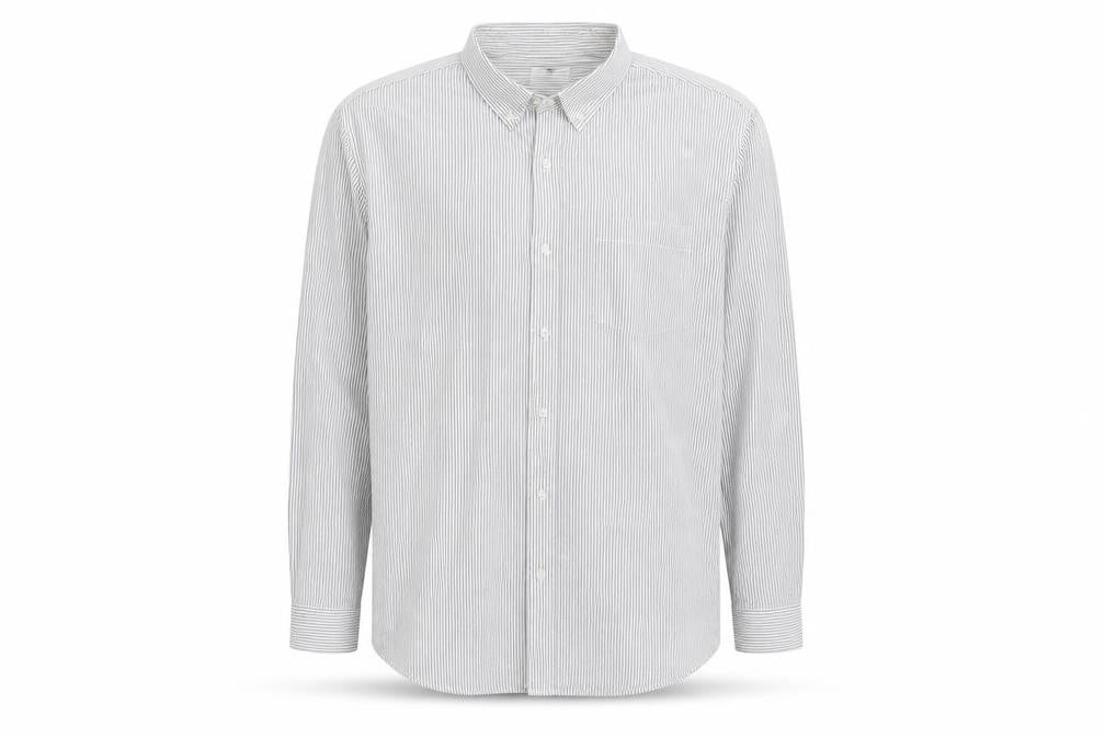 Mens UK Size XL Topman White  Button-Up Long Sleeve Casual Shirt