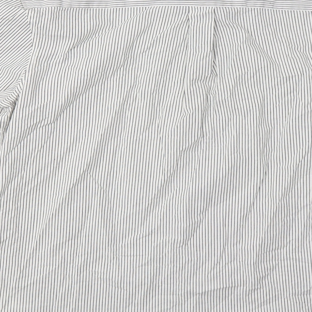 Mens UK Size XL Topman White  Button-Up Long Sleeve Casual Shirt