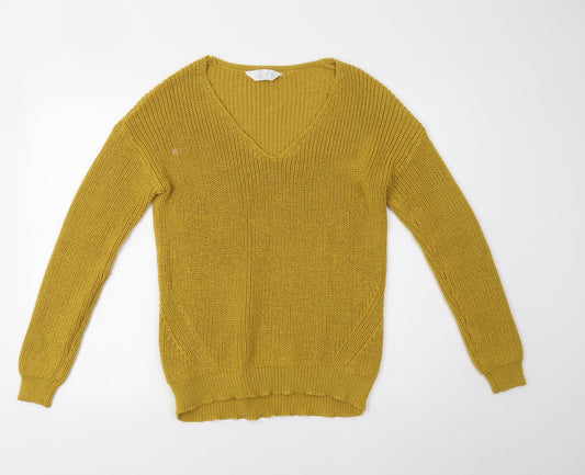 Primark Womens Yellow   Pullover Jumper Size 10