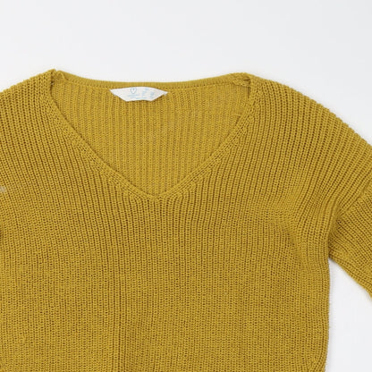 Primark Womens Yellow   Pullover Jumper Size 10