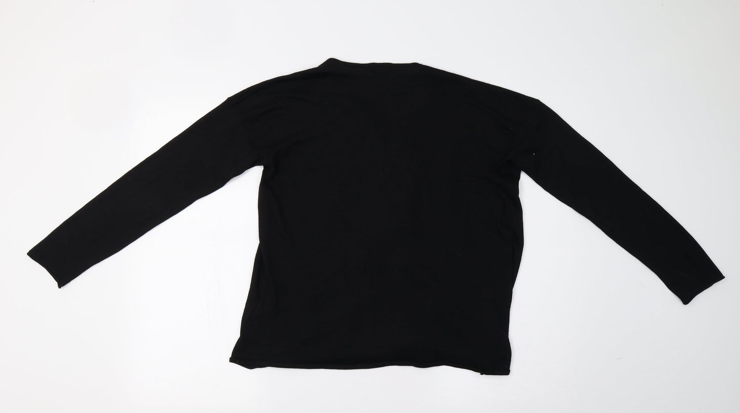 Womens UK Size S H&M Black Cardigan Jumper