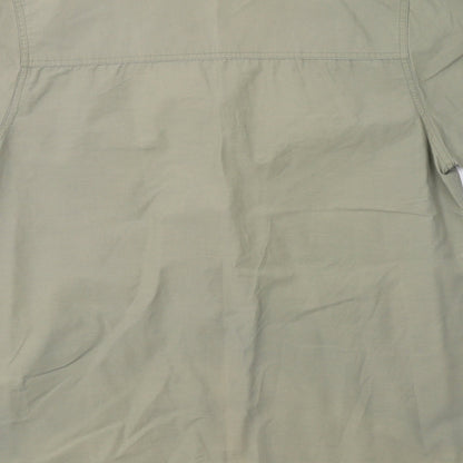 Mens UK Size M Hawkshead Beige  Button-Up Short Sleeve Casual Shirt