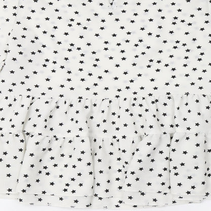 Primark Womens White   Basic Blouse Size XS  - Star Print