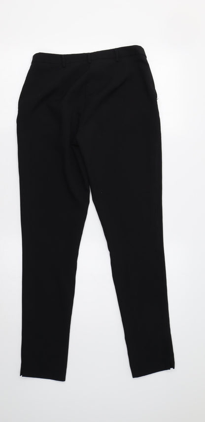 Womens UK Size 8 New Look Regular Fit Dress Pants Black Trousers