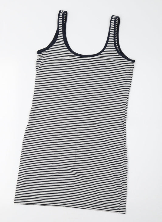 Primark Womens Blue Striped  Basic Tank Size 12