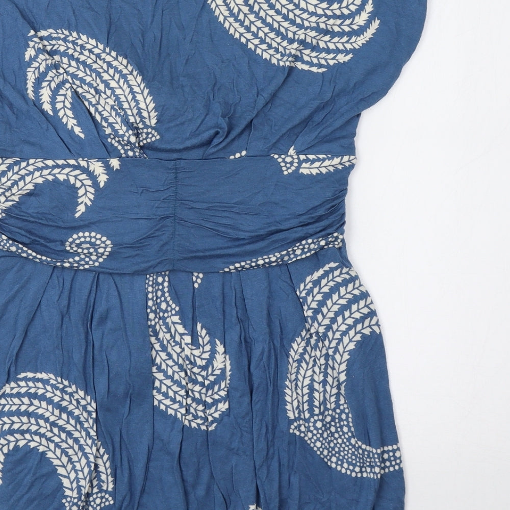 Womens UK Size 12 Love Label Blue Basic Blouse