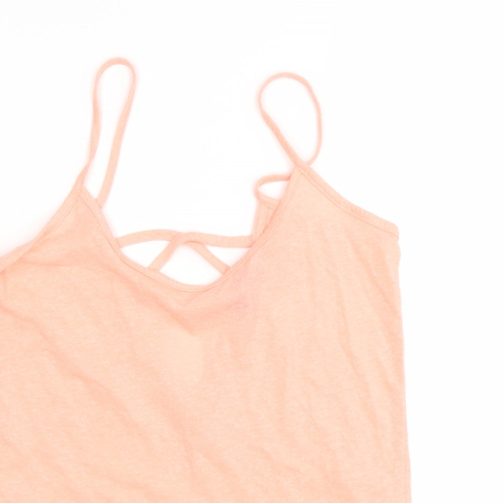 New Look Womens Orange   Basic Tank Size 8
