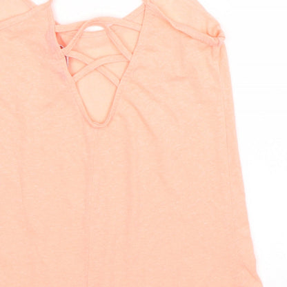 New Look Womens Orange   Basic Tank Size 8