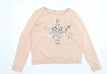 New Look Womens Pink   Pullover Sweatshirt Size 12