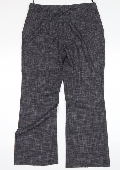Monsoon Womens Grey   Trousers  Size 12 L28 in