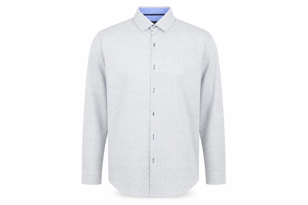 Mens UK Size L STL Multicoloured  Button-Up Long Sleeve Casual Shirt