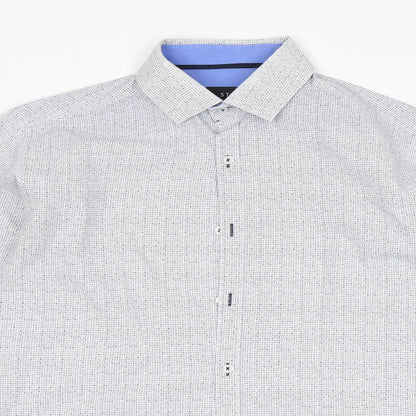 STL Mens Multicoloured Polka Dot   Button-Up Size L