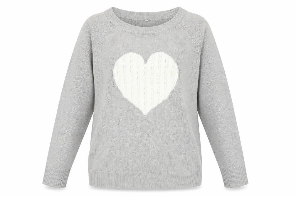 Womens UK Size M Preworn Grey Pullover Jumper