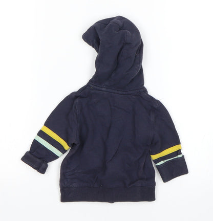 Mini Club Boys Blue   Full Zip Jumper Size 3-6 Months