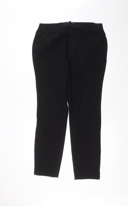 Evans Womens Black   Skinny Jeans Size 16 L26 in