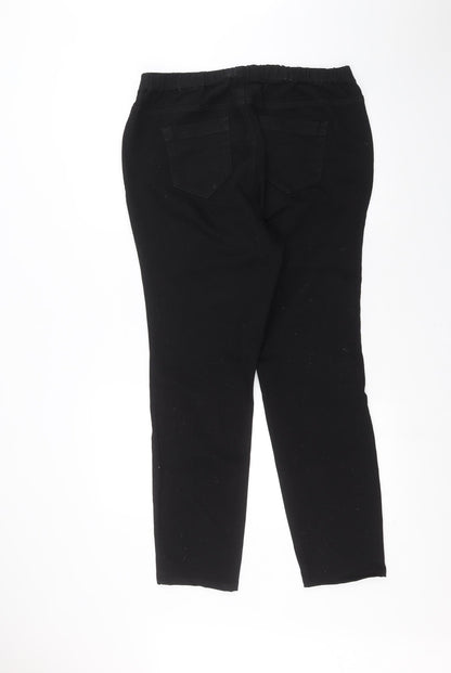 Evans Womens Black   Skinny Jeans Size 16 L26 in