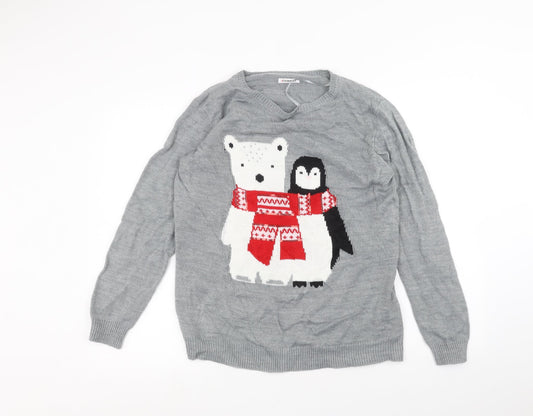 Damart Womens Grey   Pullover Jumper Size 14