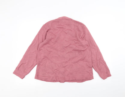 Womens UK Size S Florida Pink Cardigan Jumper