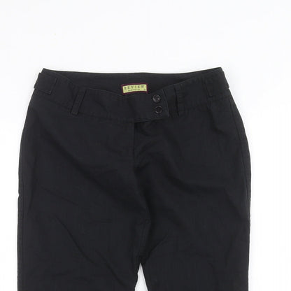 Review Womens Black   Cropped Trousers Size 10 L20 in