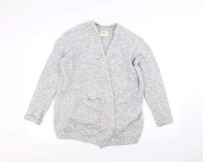 Papaya Womens Grey   Cardigan Jumper Size S