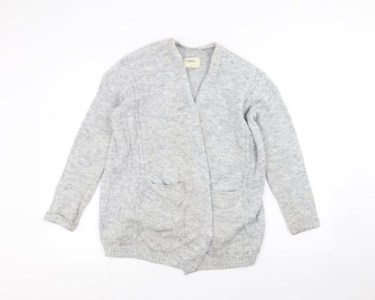 Papaya Womens Grey   Cardigan Jumper Size S