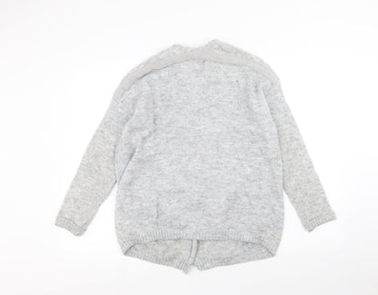 Papaya Womens Grey   Cardigan Jumper Size S