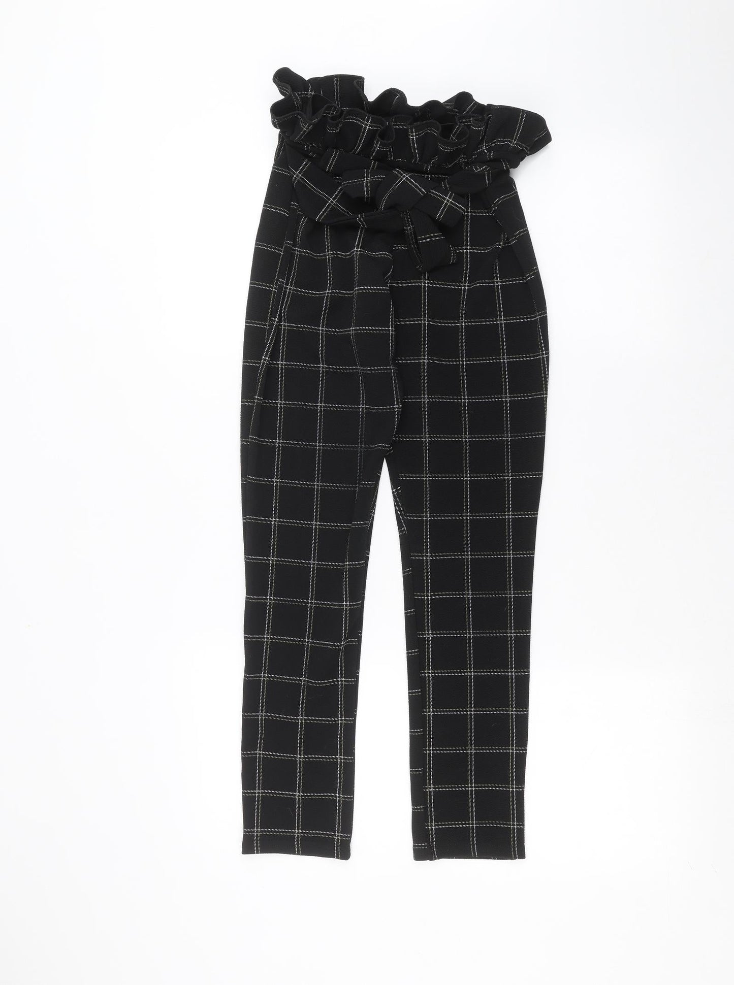 Womens UK Size 8 PRETTYLITTLETHING Regular Fit  Black Trousers