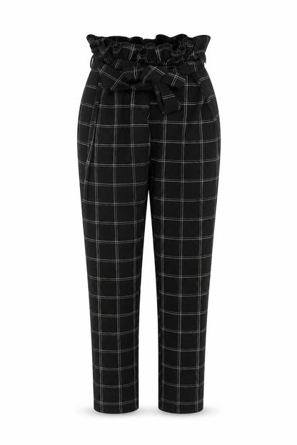 Womens UK Size 8 PRETTYLITTLETHING Regular Fit  Black Trousers