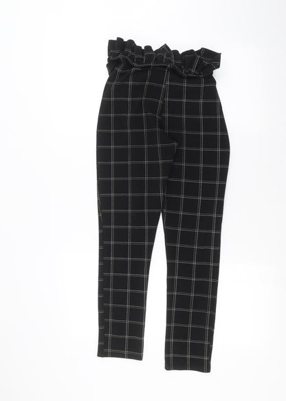 Womens UK Size 8 PRETTYLITTLETHING Regular Fit  Black Trousers