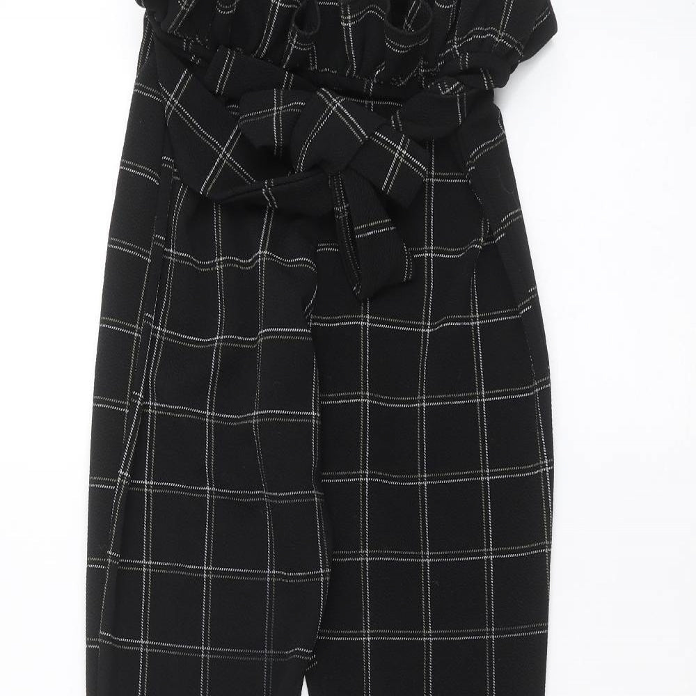Womens UK Size 8 PRETTYLITTLETHING Regular Fit  Black Trousers
