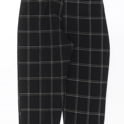 Womens UK Size 8 PRETTYLITTLETHING Regular Fit  Black Trousers