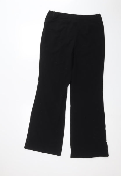 Now Womens Black   Trousers  Size 10 L28 in