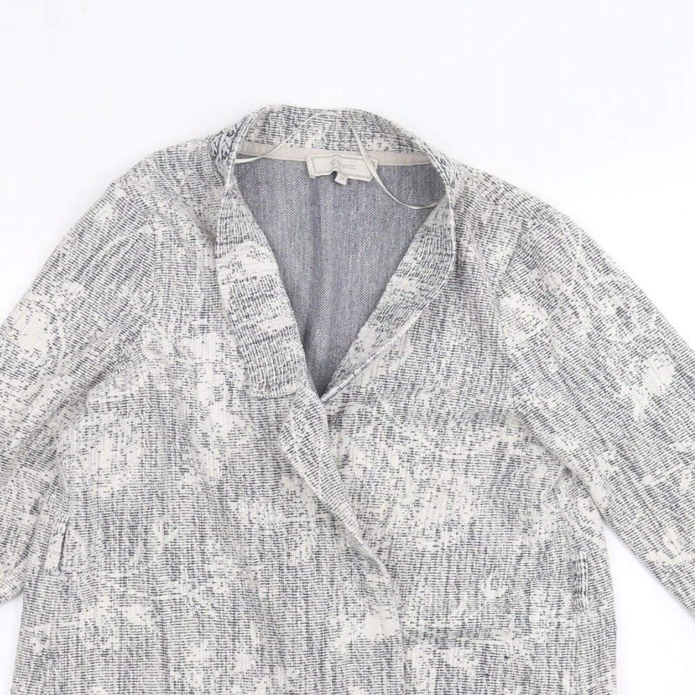 Womens UK Size 6 Cream White Cardigan Jumper