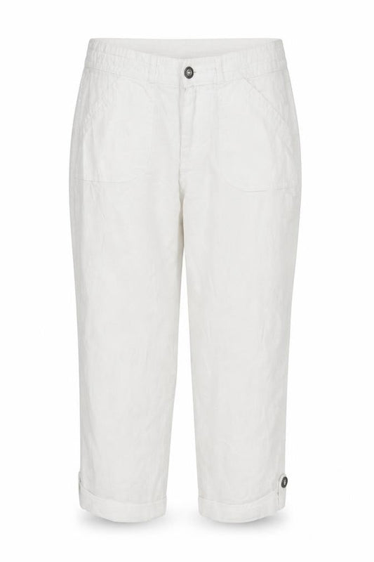 Front view of Atmosphere women’s white trousers, size UK 12, 20-inch leg