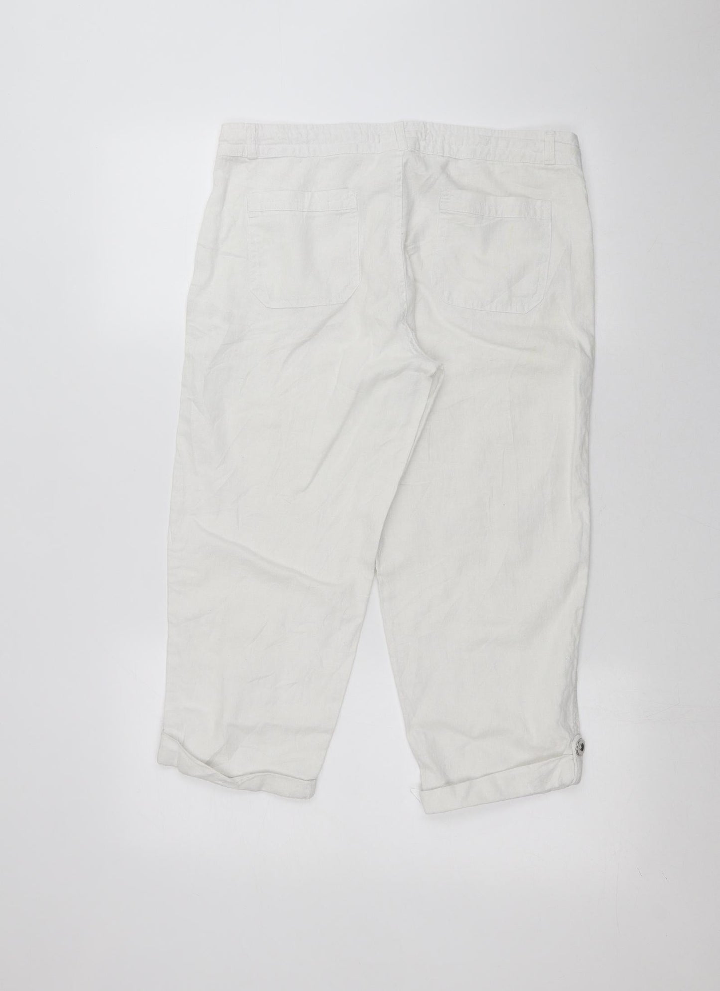 Atmosphere Womens White   Trousers  Size 12 L20 in