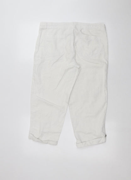 Atmosphere Womens White   Trousers  Size 12 L20 in