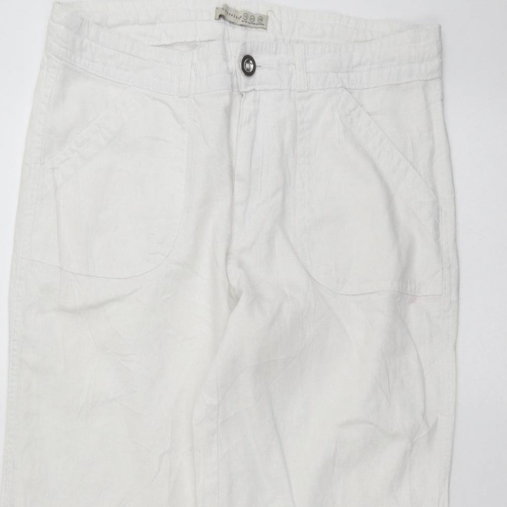 Atmosphere Womens White   Trousers  Size 12 L20 in