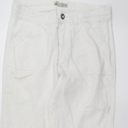 Atmosphere Womens White   Trousers  Size 12 L20 in