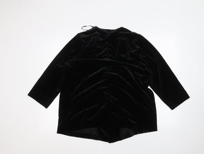 Womens UK Size 18 BHS Black Cardigan Jumper