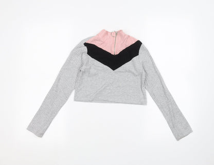 Select Girls Grey   Basic T-Shirt Size 9 Years