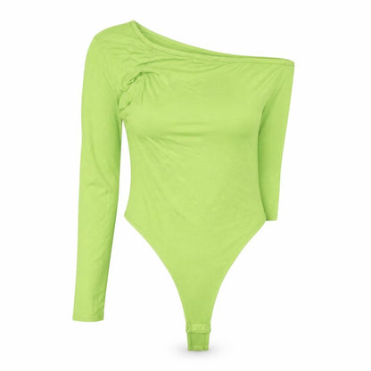 Womens UK Size 12 PRETTYLITTLETHING One-Piece Green Bodysuit