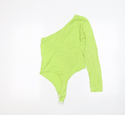PRETTYLITTLETHING Womens Green   Bodysuit One-Piece Size 12